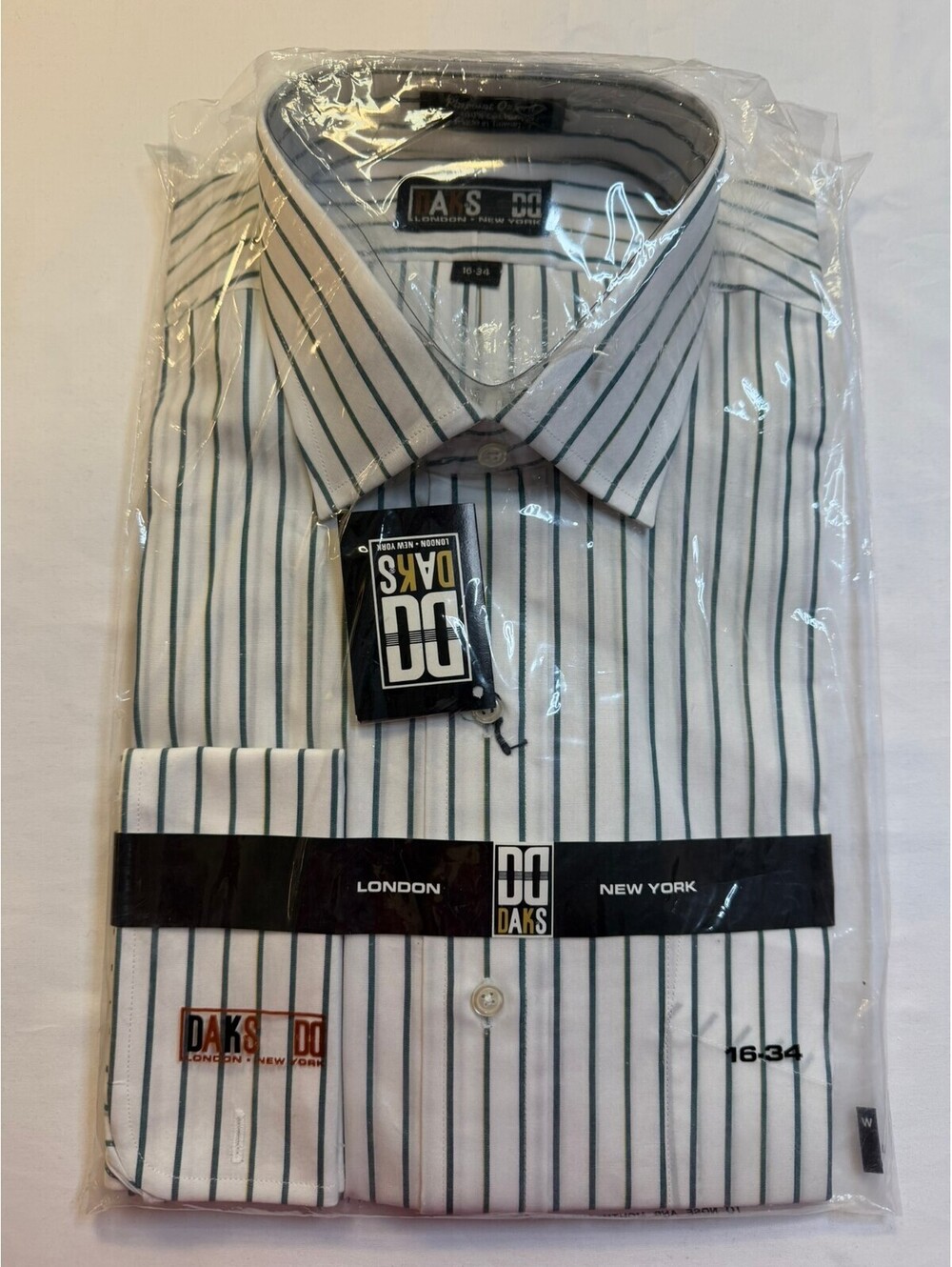 Vintage DAKS London-New York Dress Shirt - Size 16-34 (L)